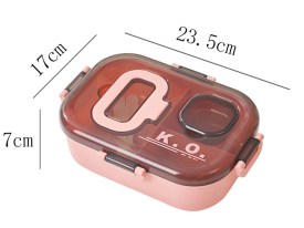 Lunchera con soporte para celular